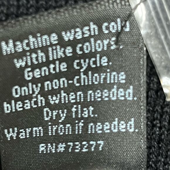 Marc Anthony Black Horizontal Striped Crew Neck Long Sleeve Sweater Men's XXL - Picture 6 of 6